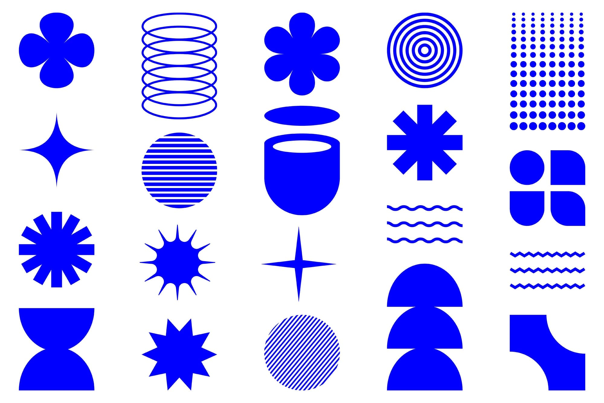 SVG Blue Shapes