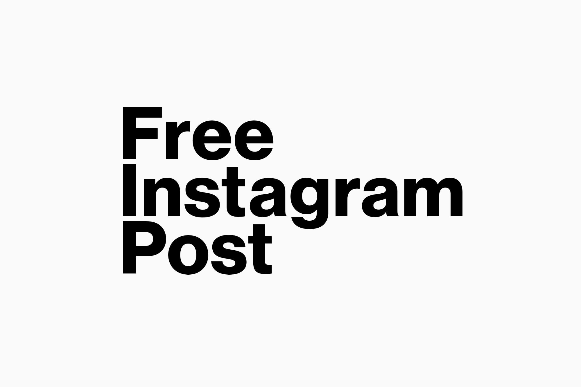 Free Photoshop Instagram Post