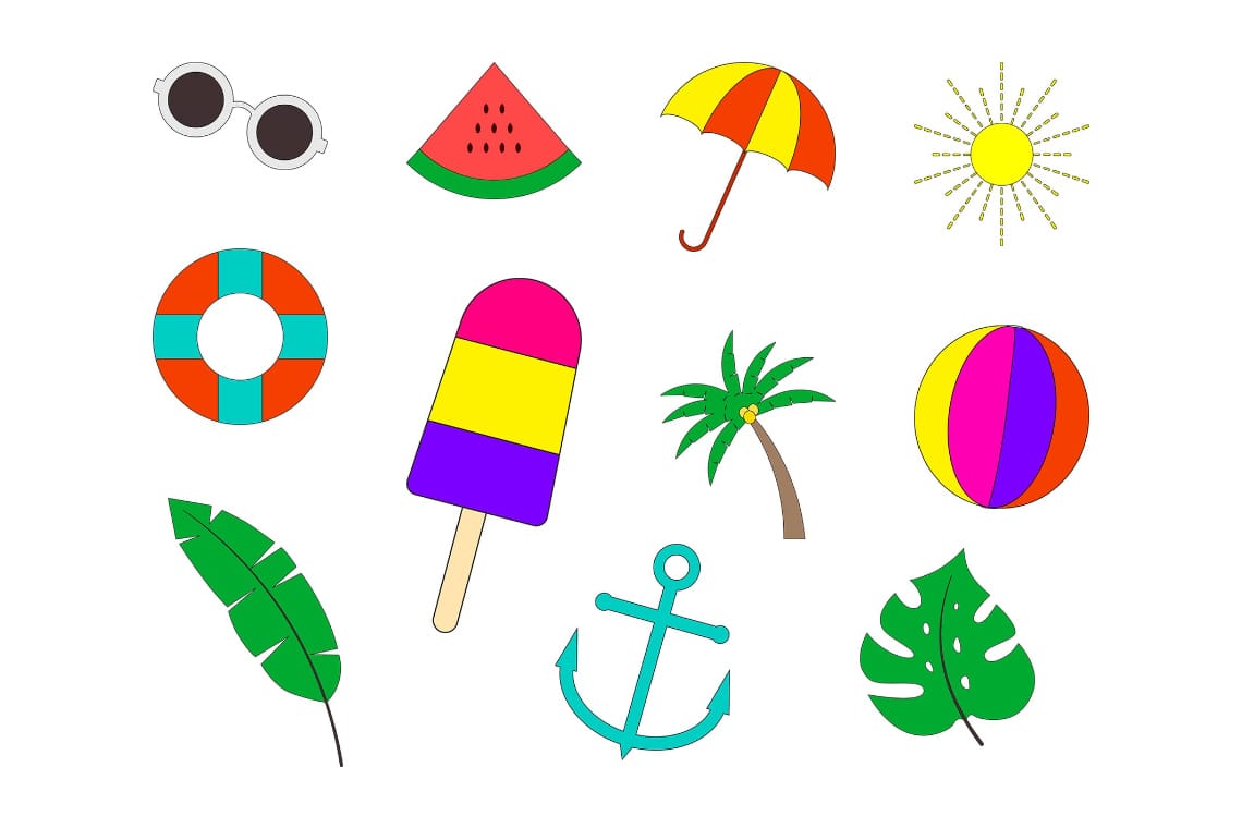 Sticker Summer Art