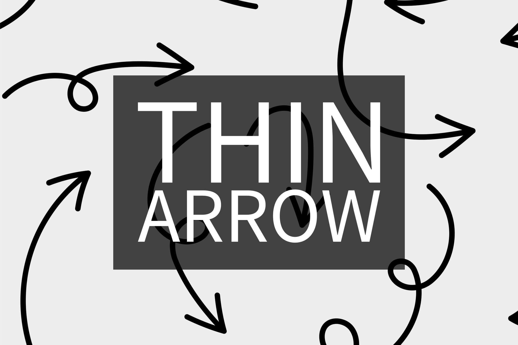 Canva Thin Arrow Elements