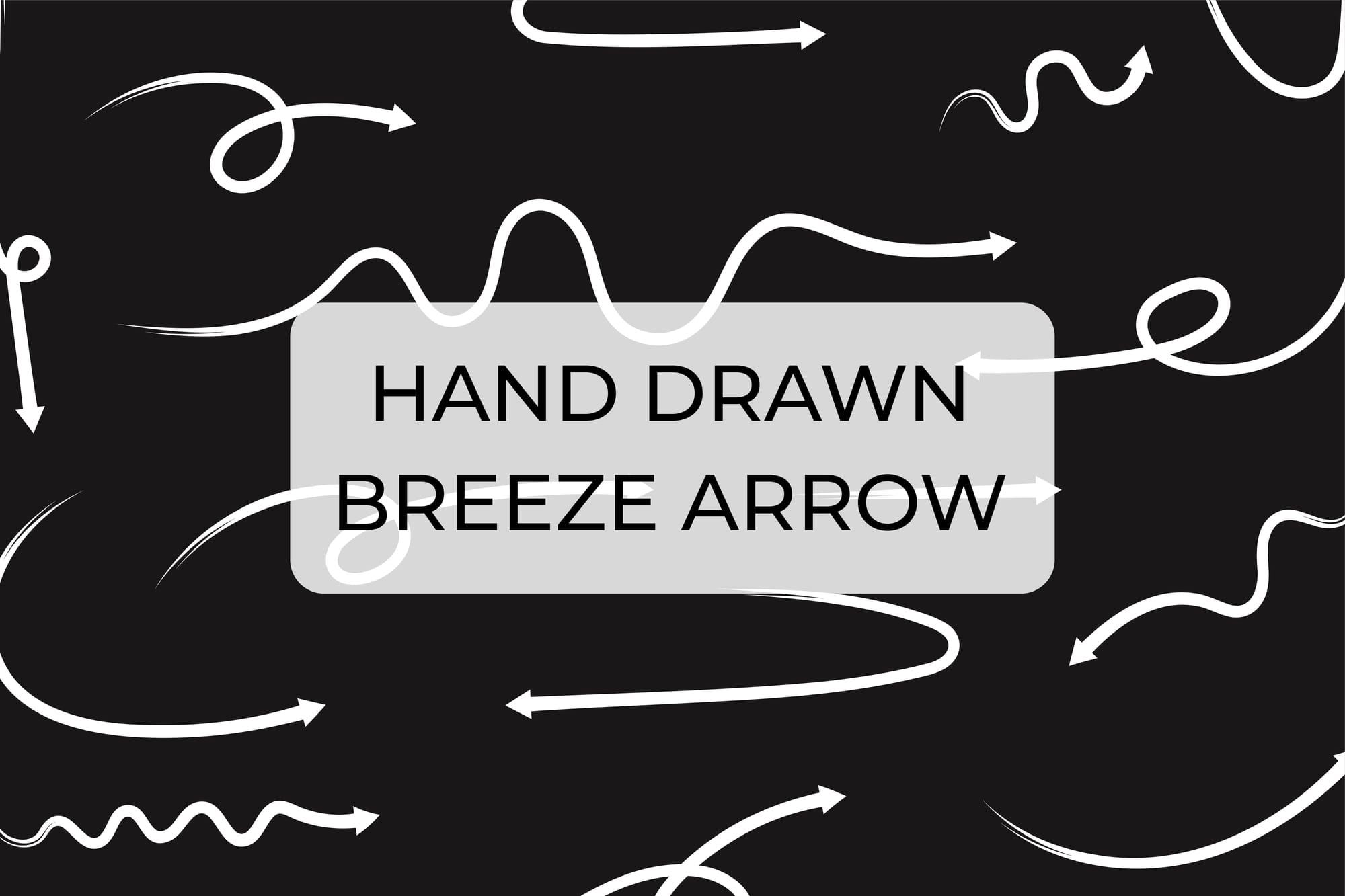 Canva Hand Drawn Breeze Arrow Elements