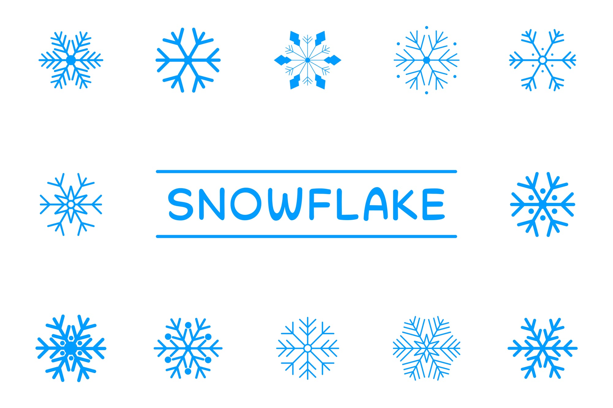 Canva Snowflakes Elements