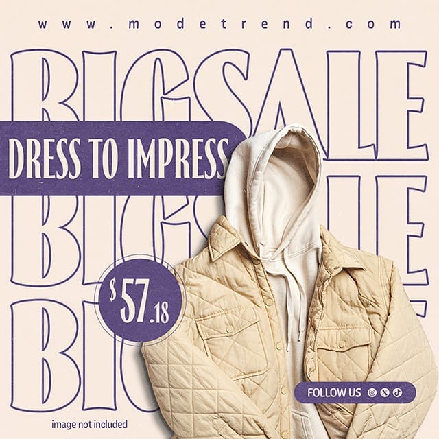 Photoshop Big Sale Dress To Impress Lavender Instagram Post