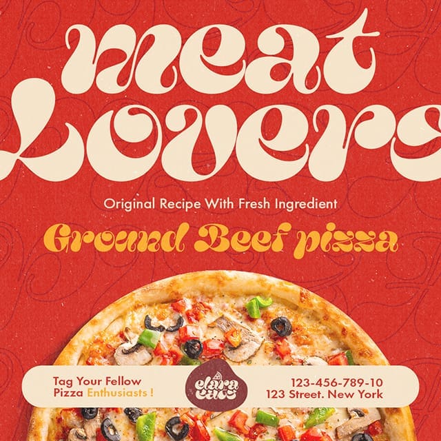 Photoshop Meat Lovers Elaraeats Instagram Post