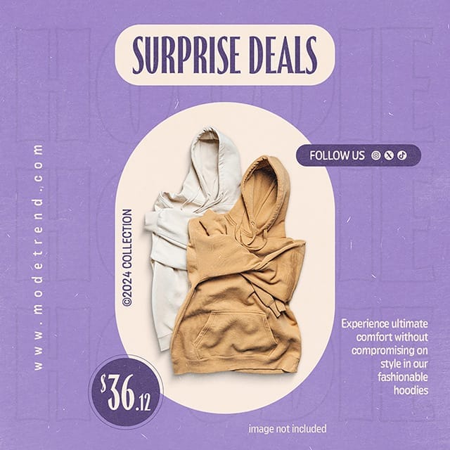 Photoshop Surprise Deal Lavender Instagram Post