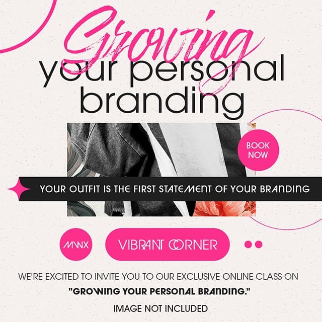 Photoshop Growing Your Personal Branding Cerise Instagram Post