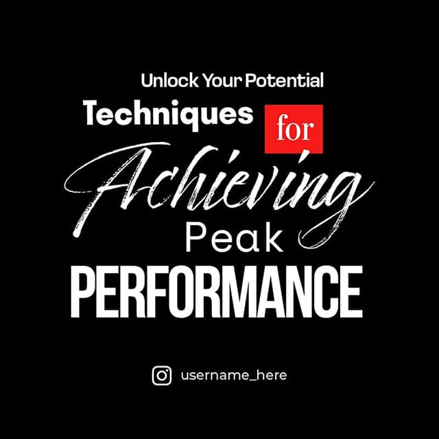 Photoshop Techniques For Achieving Peak Performance Instagram Post