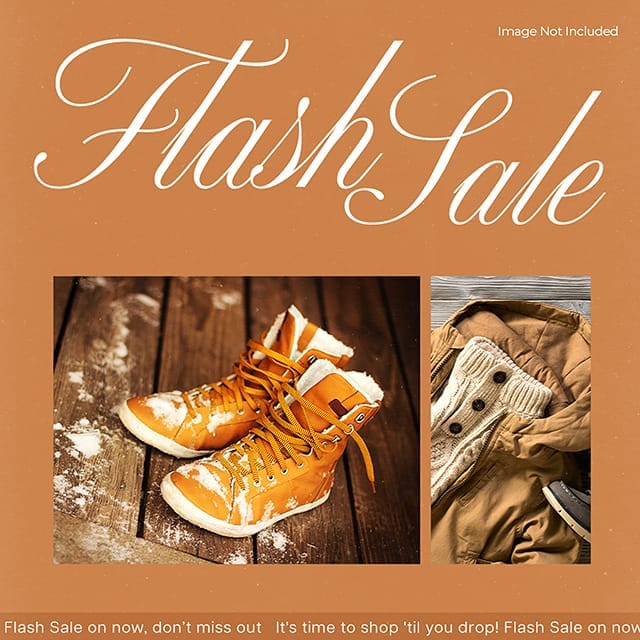 Photoshop Flash Sale Fashion Instagram Post