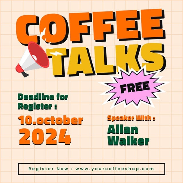 Photoshop Coffee Talks For Free Verdegreen Instagram Post