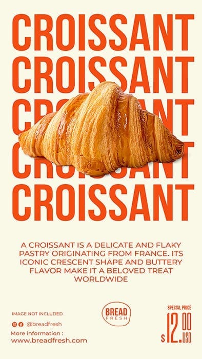 Photoshop Croissant Orange Story