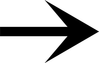 Flat Directional Arrow Sign 24