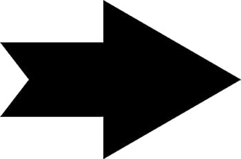 Flat Directional Arrow Sign 25