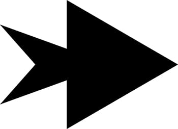 Flat Directional Arrow Sign 28