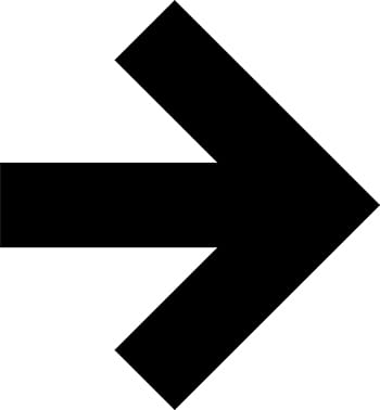 Flat Directional Arrow Sign 44