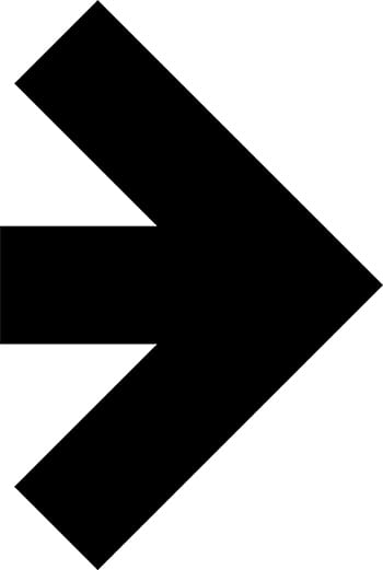 Flat Directional Arrow Sign 45