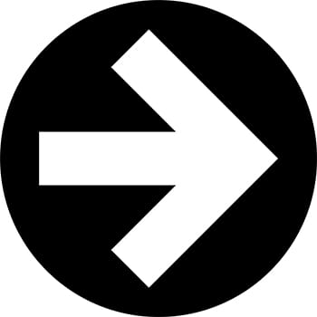 Flat Directional Arrow Sign 50