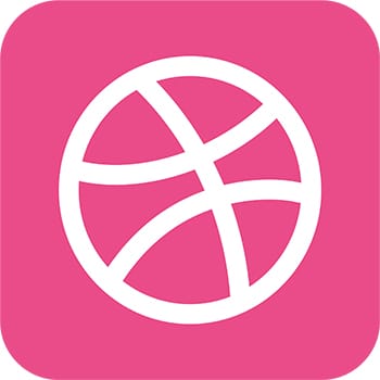 Dribbble Rounded Logo