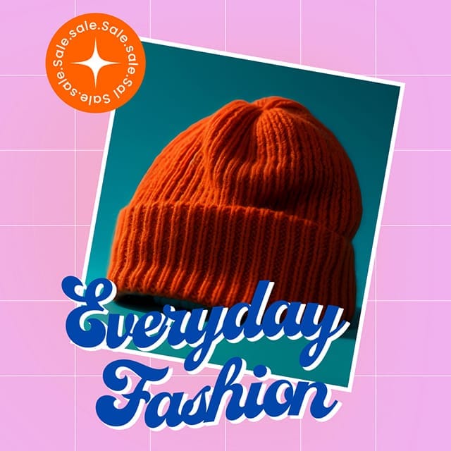 Photoshop Everyday Fashion Gradient Retro Instagram Post