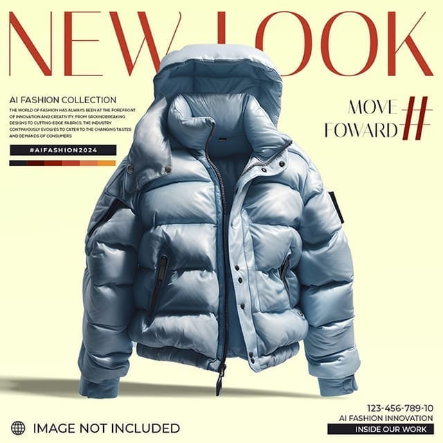 Photoshop New Look Jacket Instagram Post