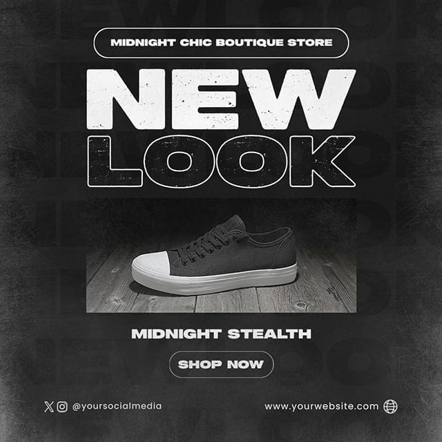 Photoshop New Look Meetnight Instagram Post