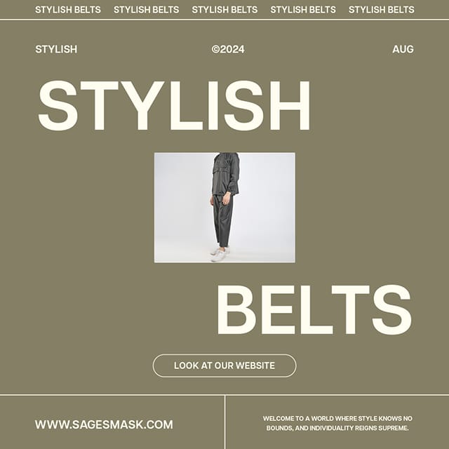 Photoshop Stylish Belts Kauki Instagram Post