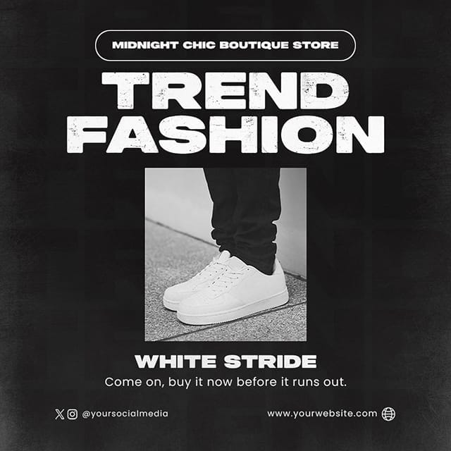 Photoshop Trend Fashion Meetnight Instagram Post