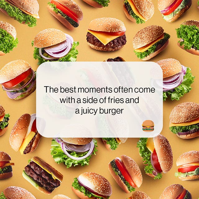 Photoshop Reminder Burger Food Instagram Post 2