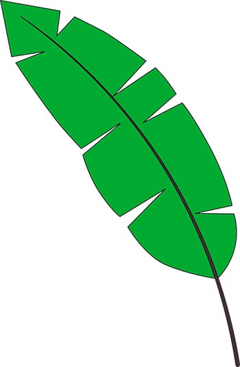 Sticker Banana Leaf