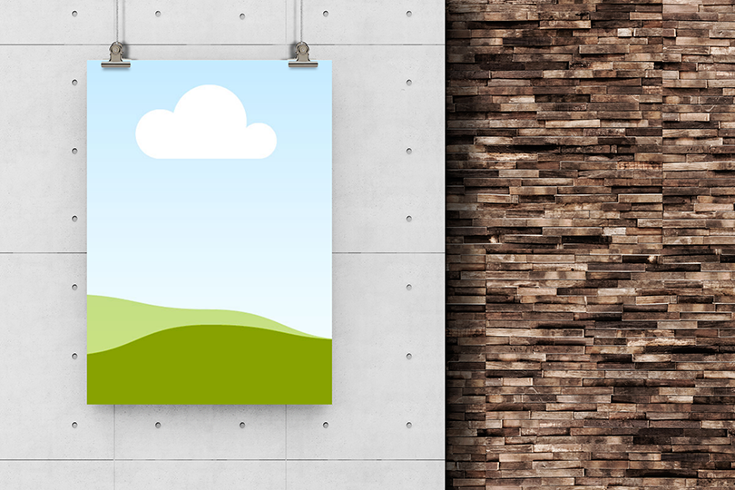 Canva Branding Hanging Poster Mockup