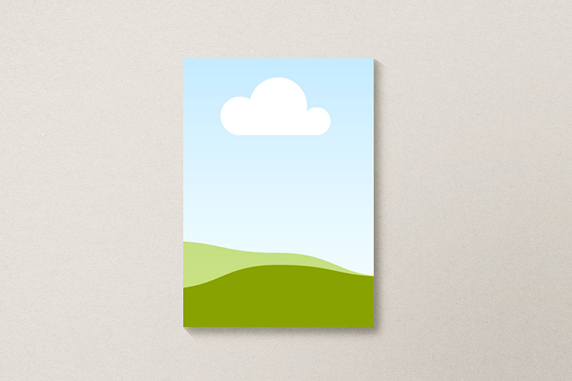 Canva Minimal Poster Mockup on Texture Background