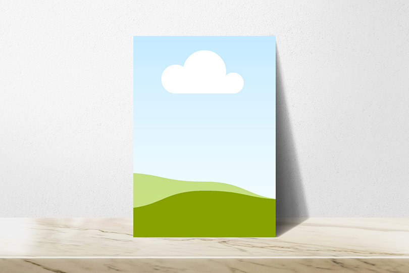 Canva Minimal Stand Brand Poster Mockup