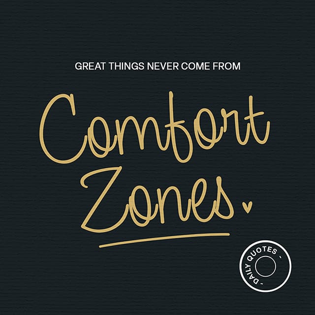 Photoshop Comfort Zones Quotes Instagram Post