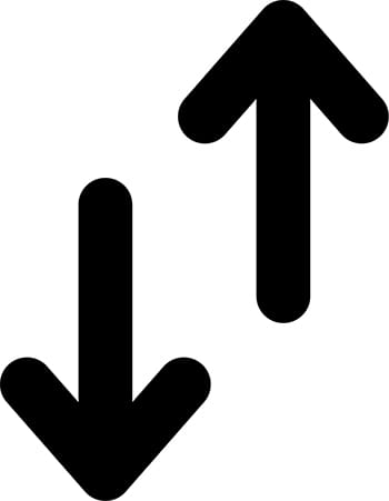 Flat Directional Arrow Sign 70