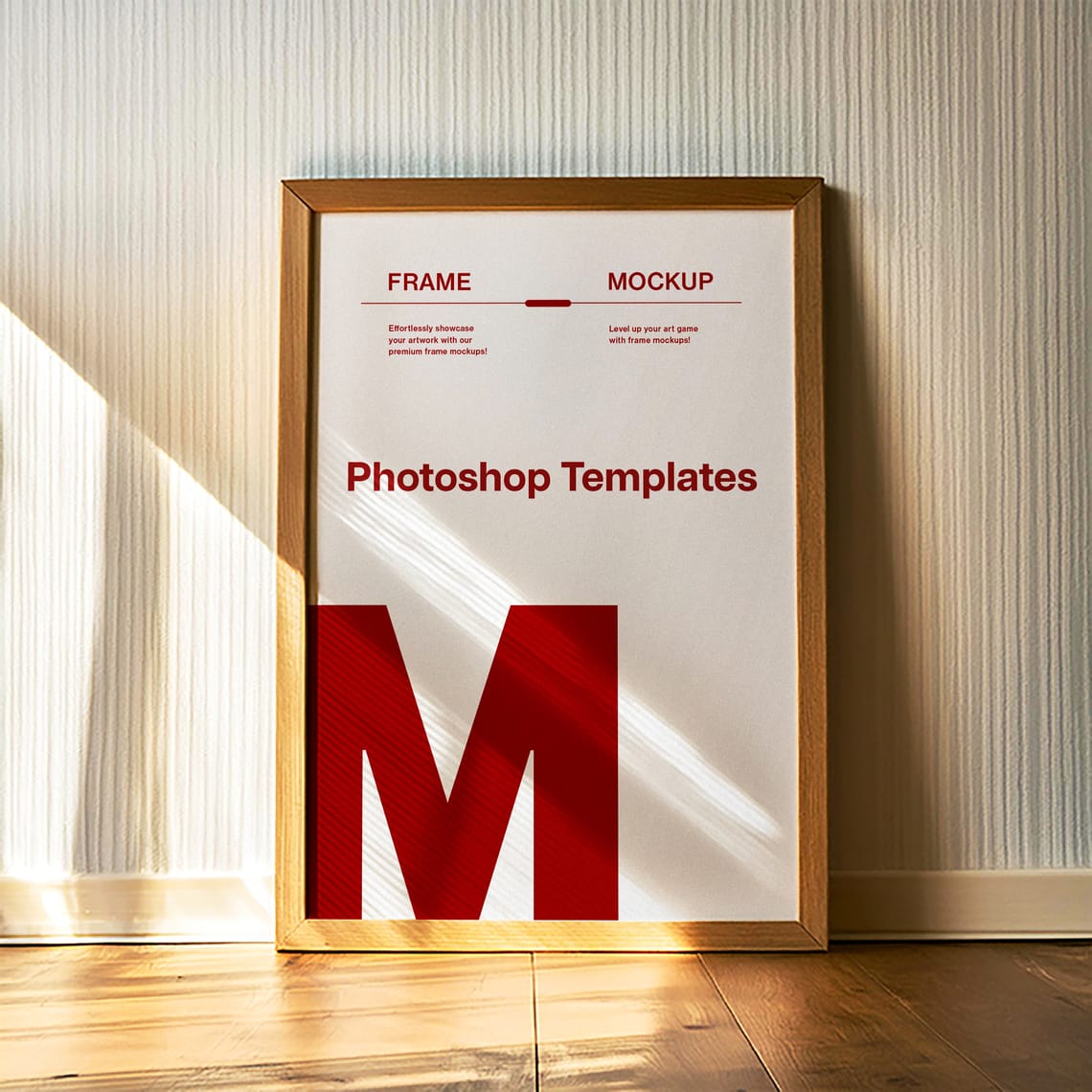 Photoshop Frame Mockup with Daylight Shadow