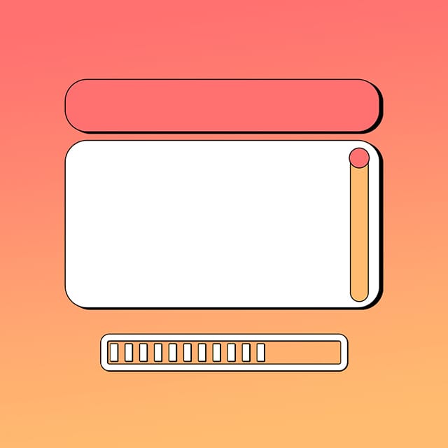 Image Gradient Orange Retro Reminder Text Box