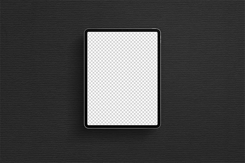 PNG Black Background iPad Mockup