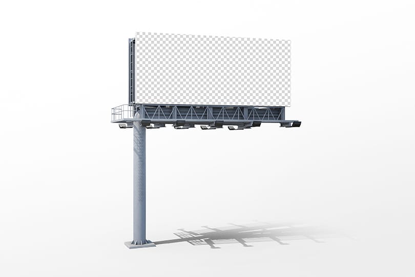 PNG Full View Highway Billboard Mockup