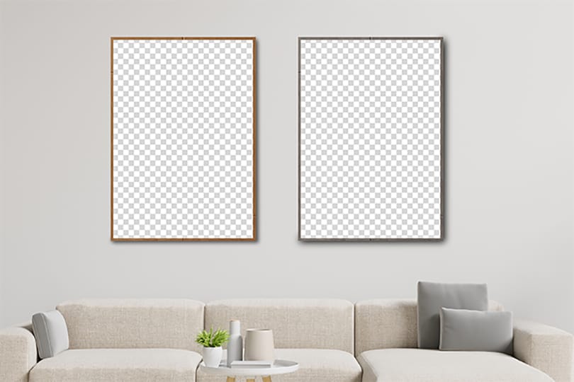 PNG Two Frame Mockup Interior