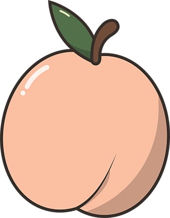 Sticker Peach