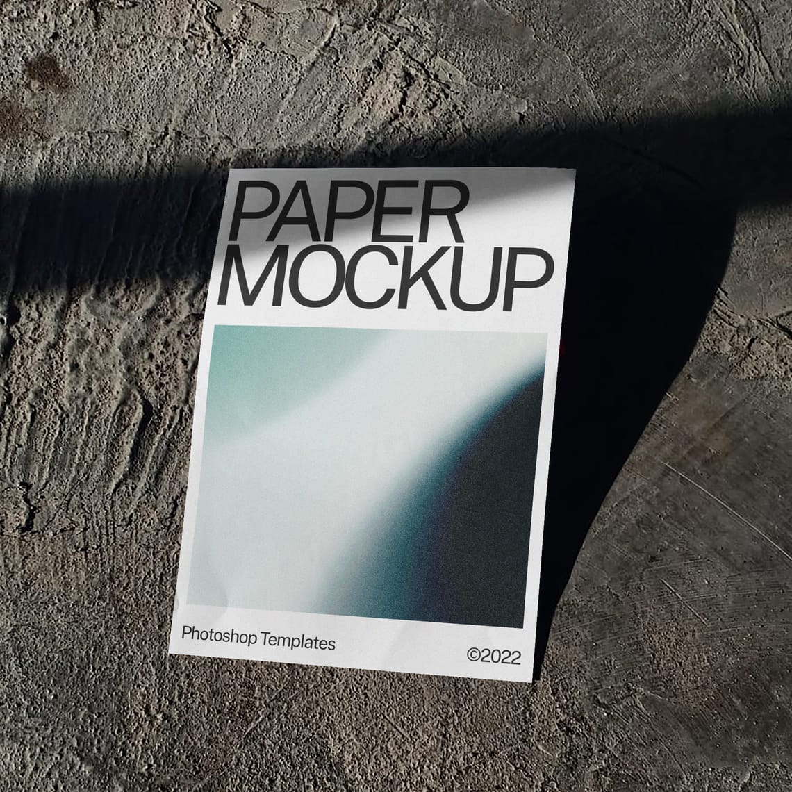 Realistic Photography Paper Mockup with Shadow Overlay