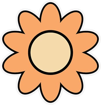 Retro Flower 3 Sticker