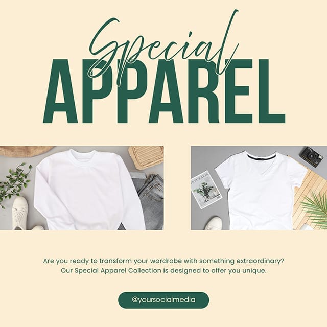 Photoshop Special Apparel Fashion Instagram Post