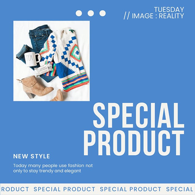 Photoshop Special Product Fashion Insatgram Post