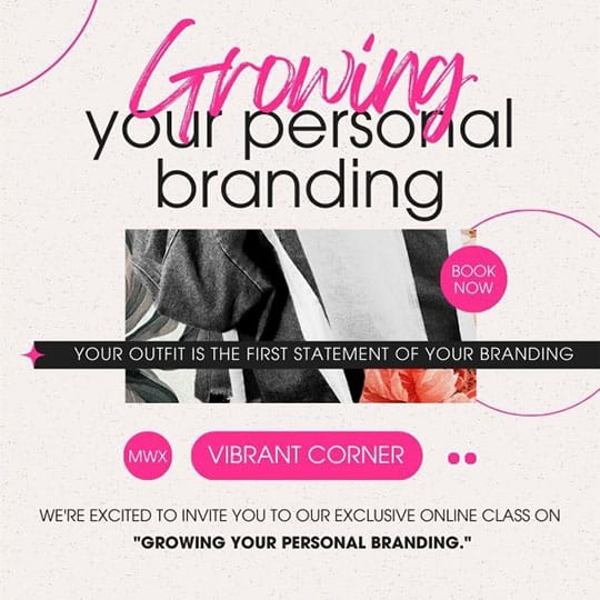 Canva Growing Your Personal Branding Cerise Instagram Post