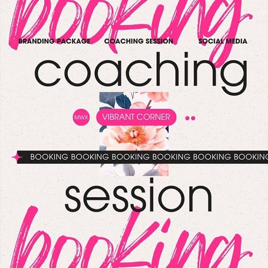 Canva Booking Coaching Cerise Instagram Post