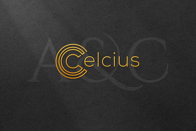 Photoshop A&C Embossed Gold Logo Mockup