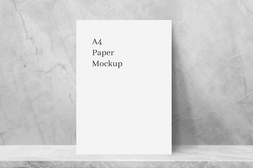 Photoshop A4 Paper Mockups