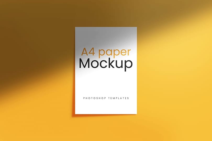 Photoshop A4 Poster Mockup