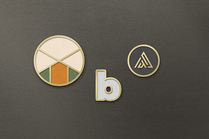 Photoshop Branding Enamel Pin Mockup