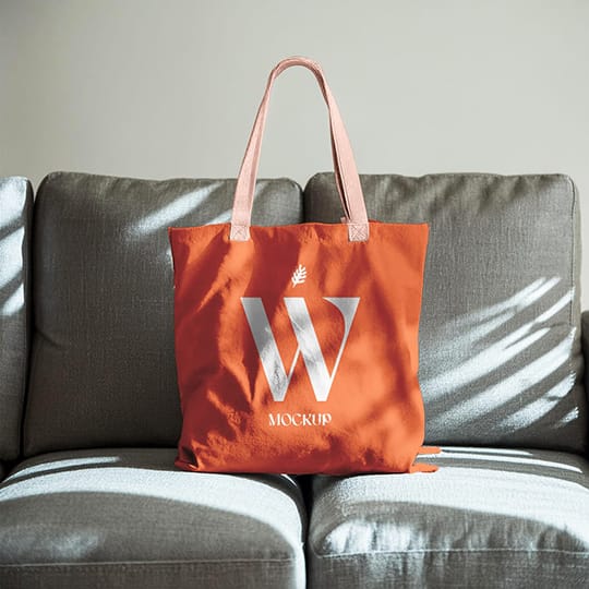 Photoshop Branding Totebag Mockup